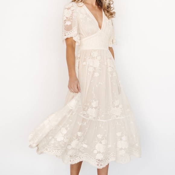 Baltic Born Clarisa Lace Midi Dress | Vintage Cream Size XS - brand new! - Picture 5 of 7